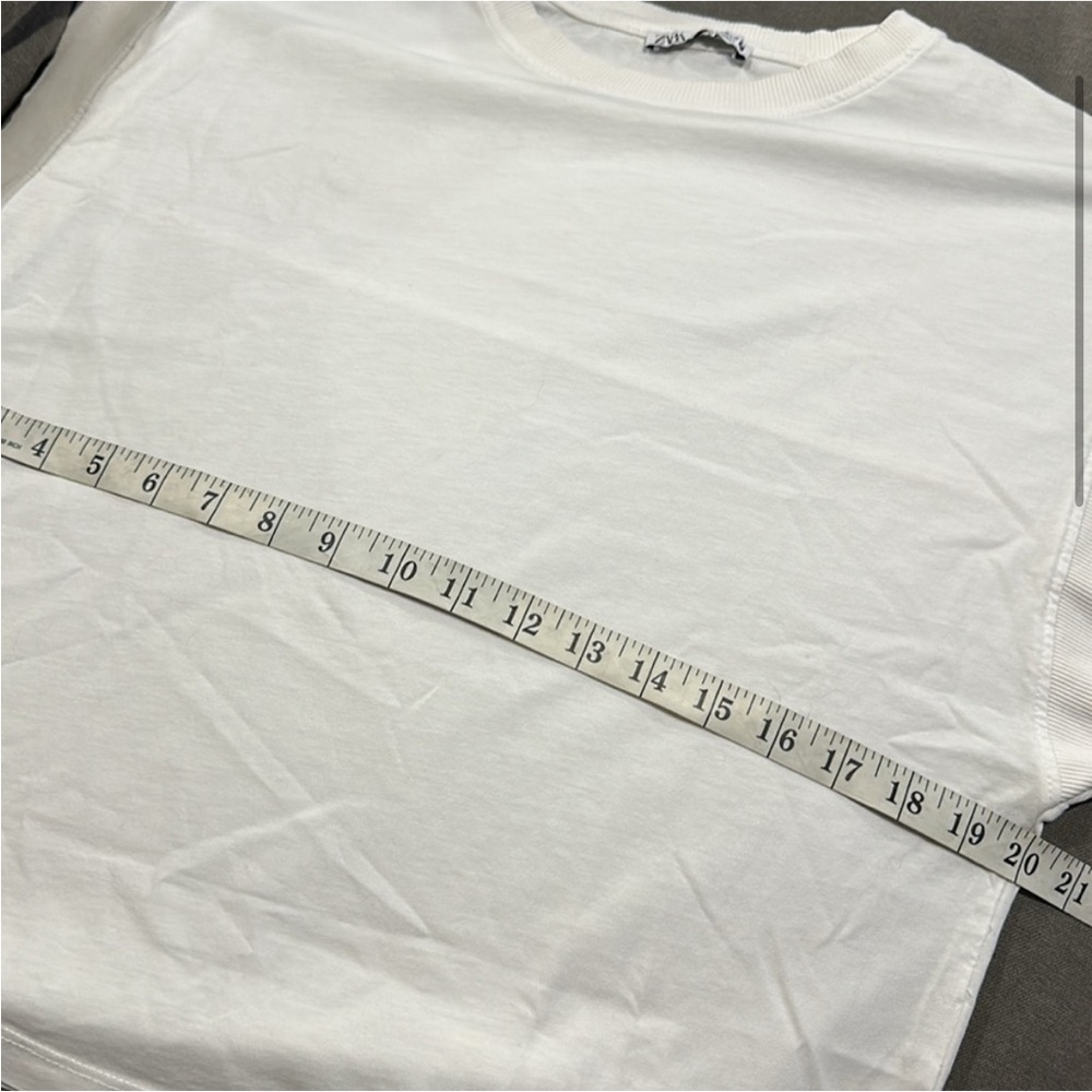 Zara white sleeveless boxy top - Picture 3 of 6